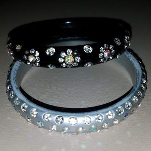 2 rhinestones bracelets